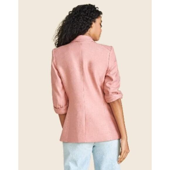 VERONICA BEARD Odile Sateen Twill Dickey Jacket EUC Sz 6 $695 MSRP Rosewood Pink - Picture 6 of 13